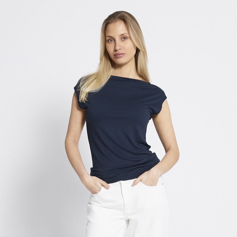 Soft feel top "Livia" Dark Blue